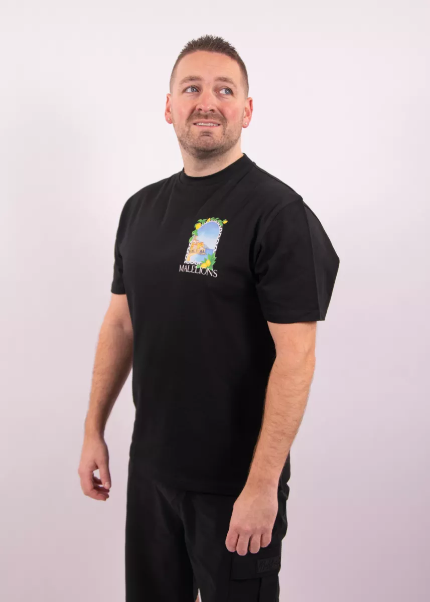 Malelions amalfi window t-shirt black