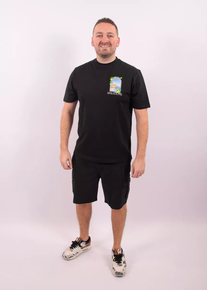 Malelions amalfi window t-shirt black