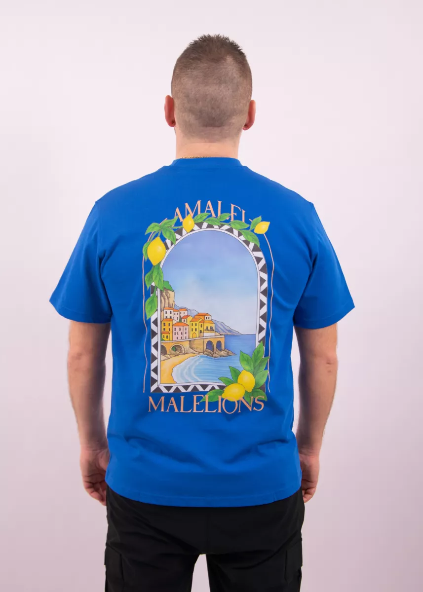 Malelions amalfi window t-shirt cobalt