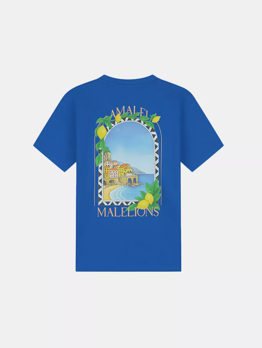 Malelions amalfi window t-shirt cobalt
