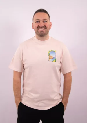 Malelions amalfi window t-shirt light pink