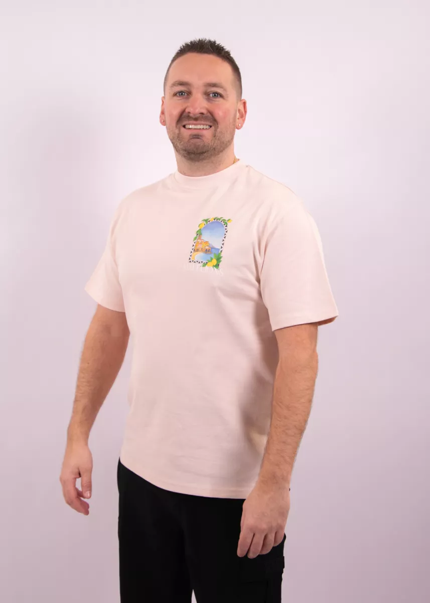 Malelions amalfi window t-shirt light pink