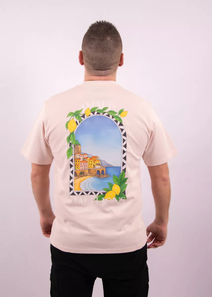 Malelions amalfi window t-shirt light pink