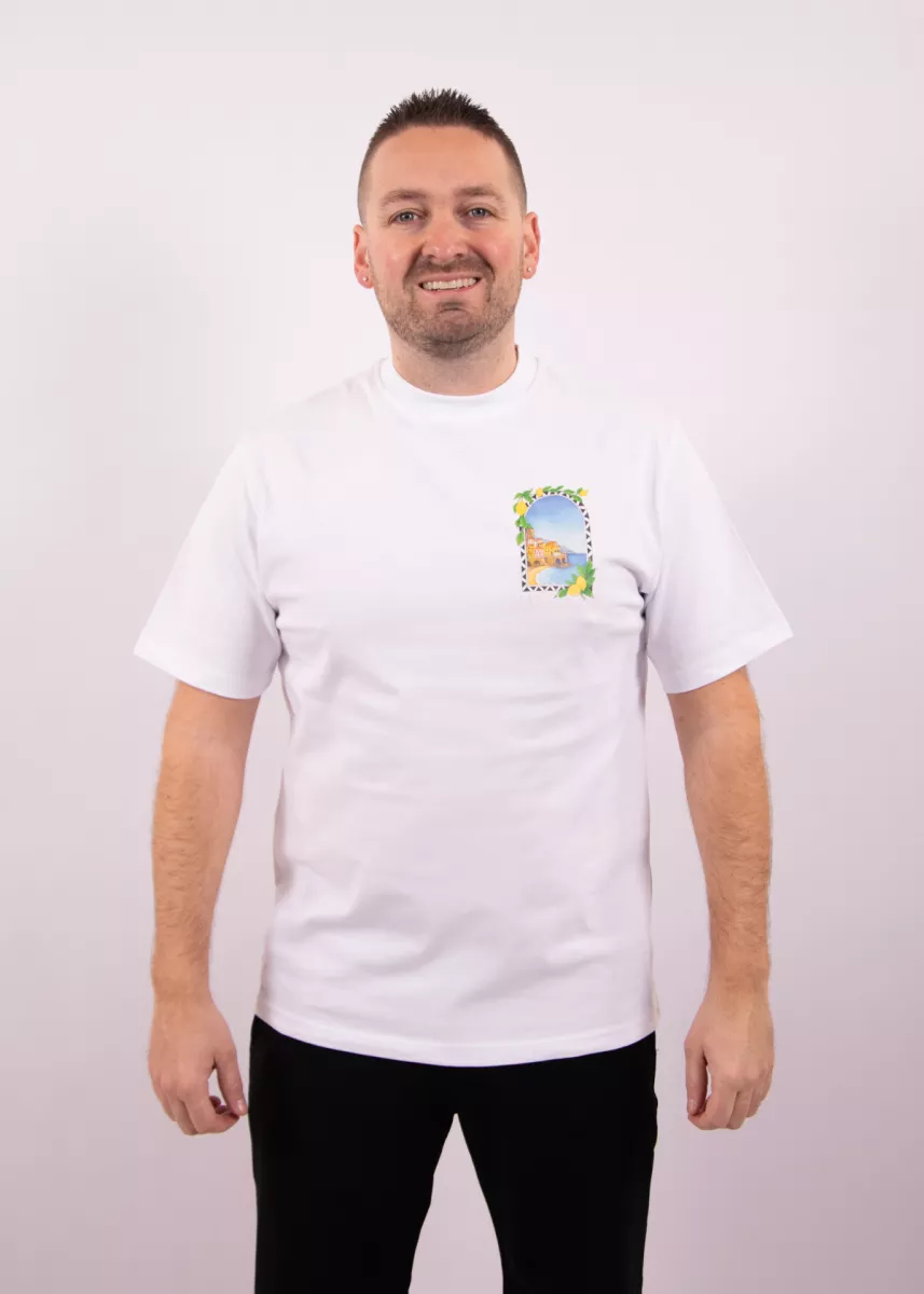 Malelions amalfi window t-shirt white
