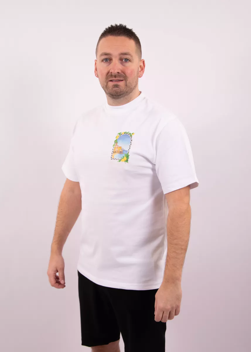 Malelions amalfi window t-shirt white