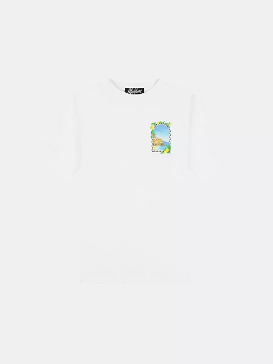 Malelions amalfi window t-shirt white