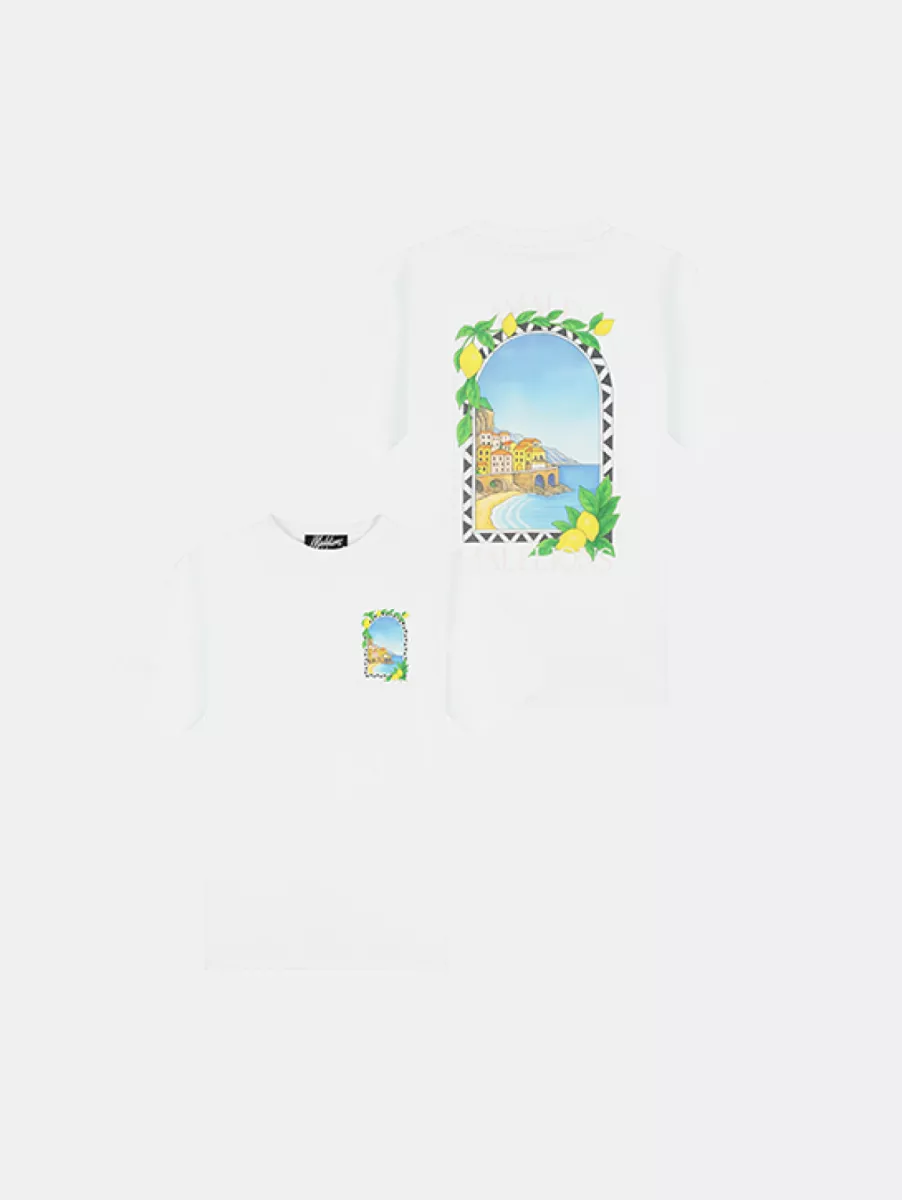 Malelions amalfi window t-shirt white