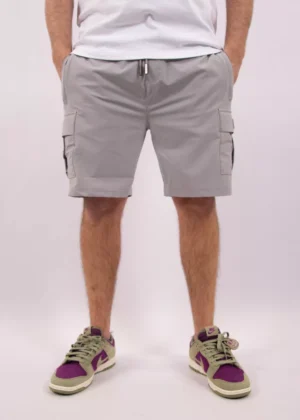 Malelions capri cargo shorts ice blue