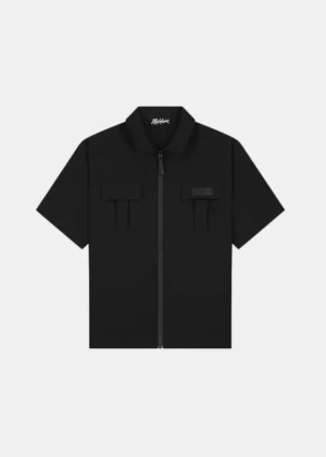Malelions capri zip shirt black