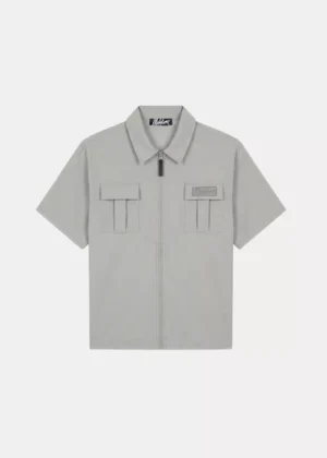 Malelions capri zip shirt ice blue