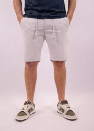 Malelions casual chino shorts pearl grey