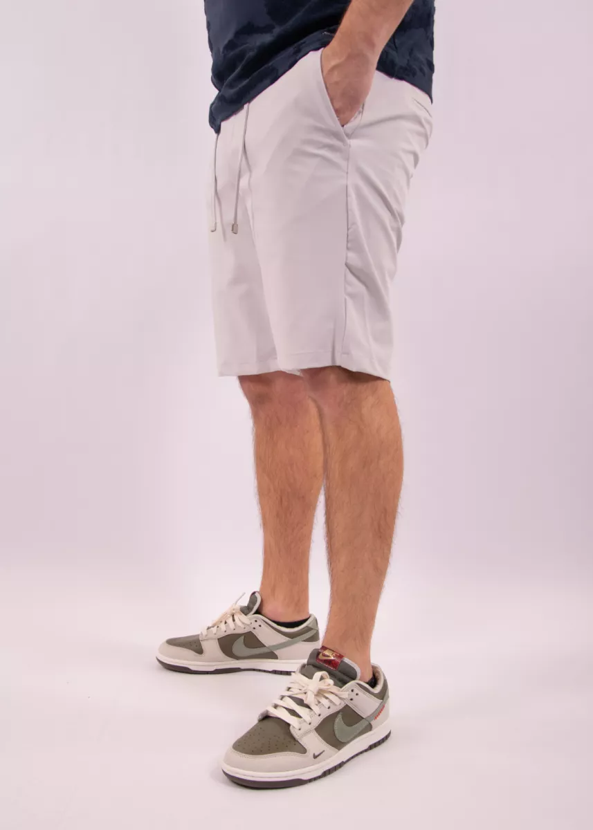 Malelions casual chino shorts pearl grey