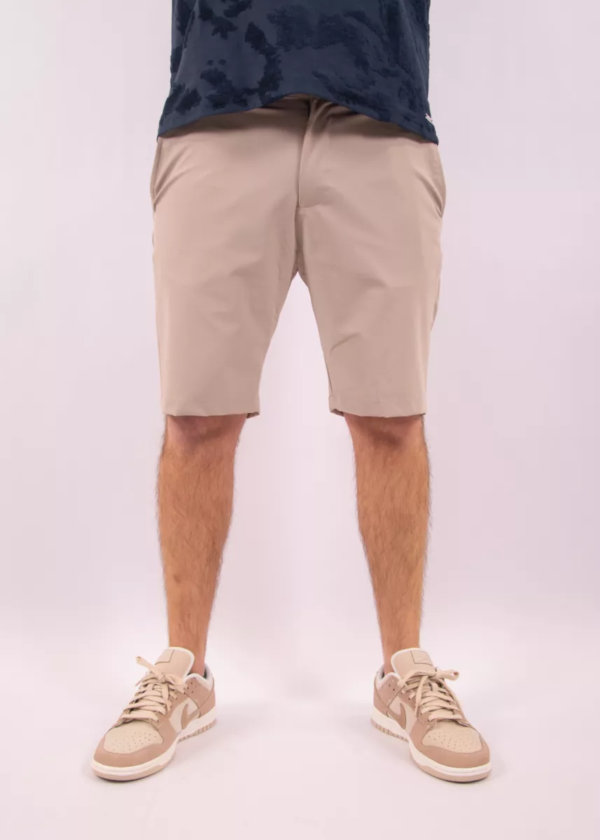 Malelions casual chino shorts sage brown