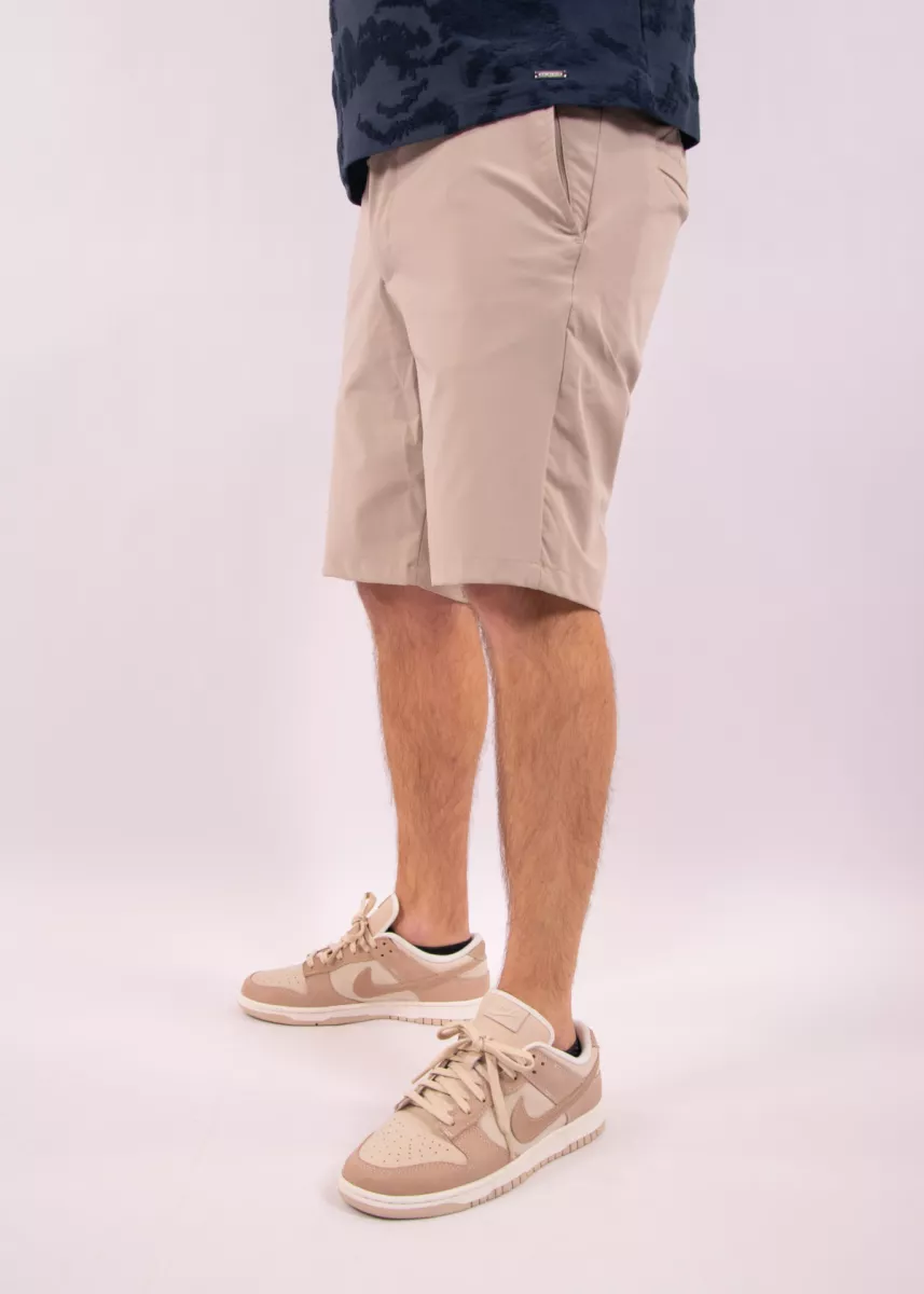Malelions casual chino shorts sage brown