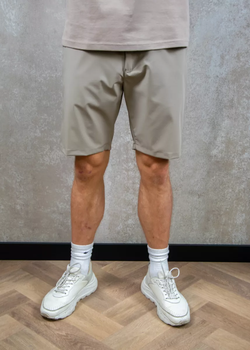 Malelions casual chino shorts taupe