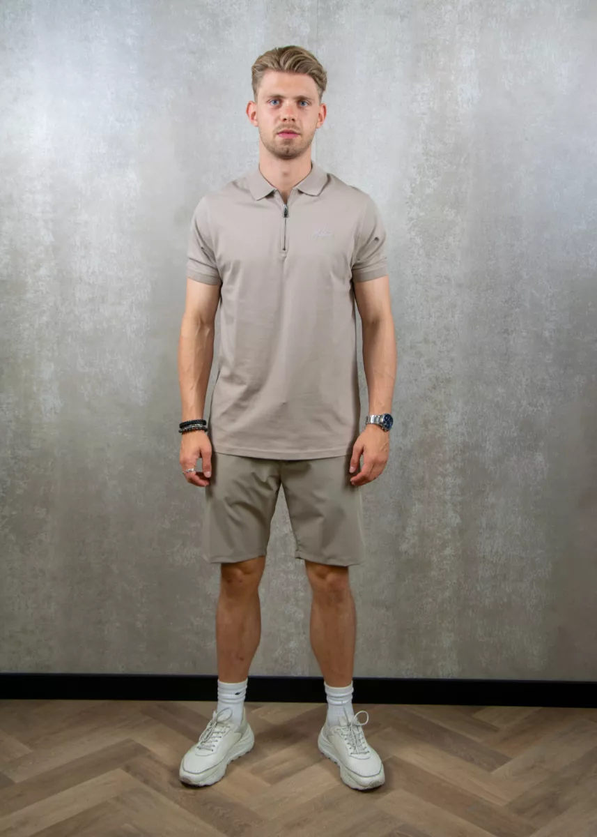 Malelions casual chino shorts taupe