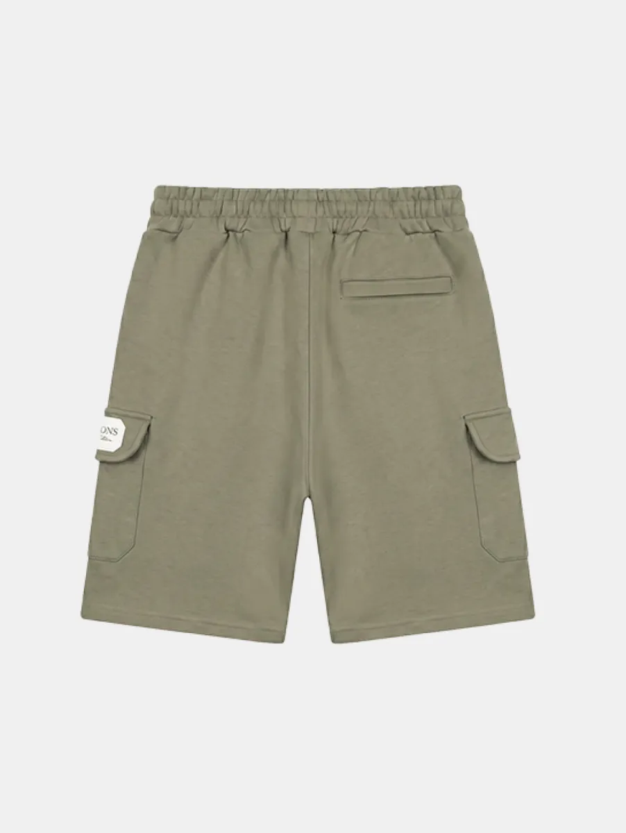 Malelions collection cargo shorts dark sage