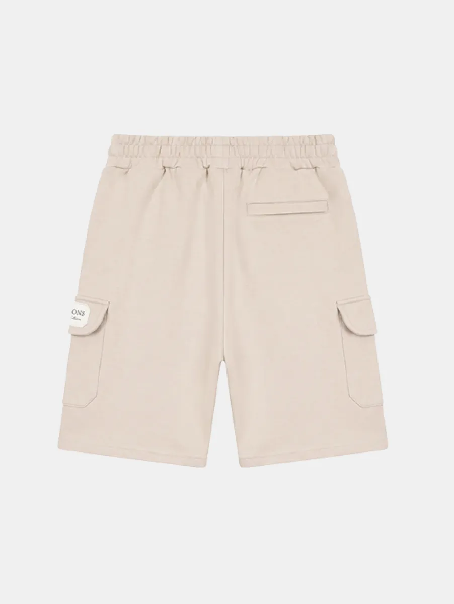Malelions collection cargo shorts light beige