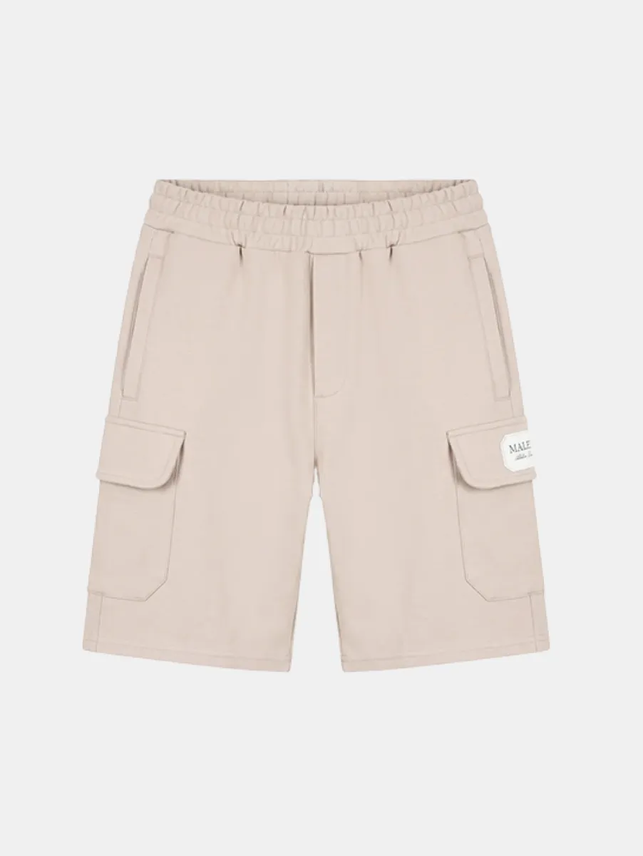 Malelions collection cargo shorts light beige