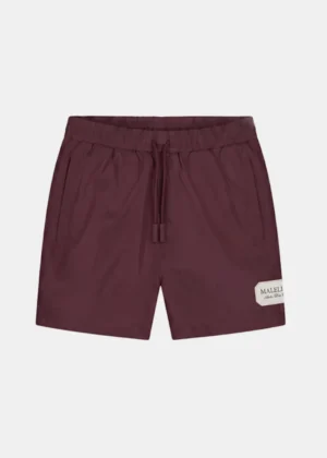 Malelions collection swim shorts burgundy