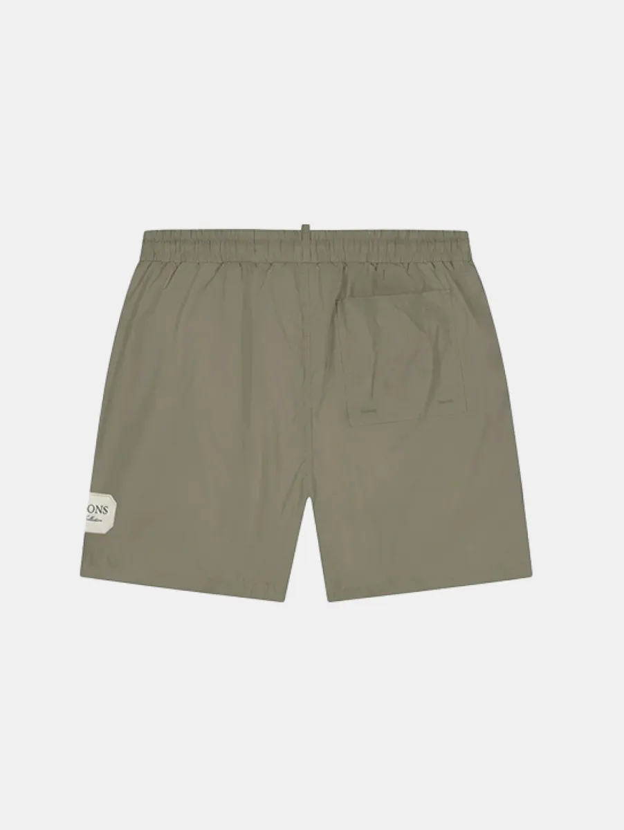 Malelions collection swim shorts dark sage