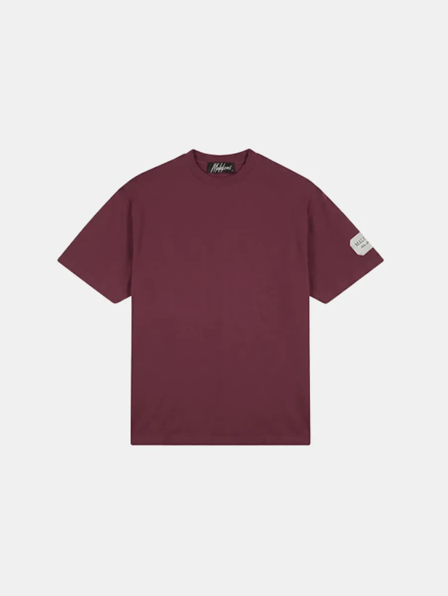 Malelions collection t-shirt burgundy