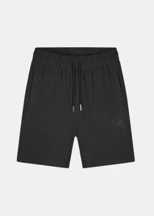 Malelions diagonal seersucker short black