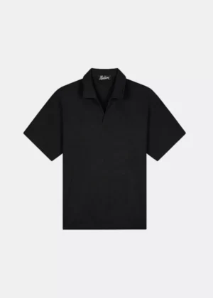 Malelions emblem seersucker buttonless p black
