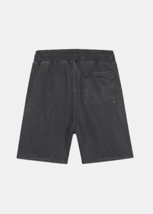 Malelions heavyweight applique shorts acid wash