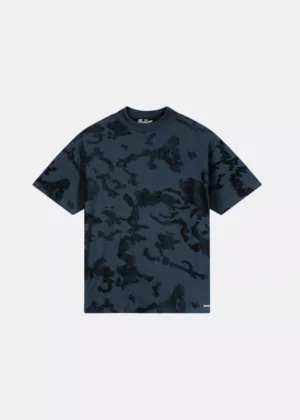 Malelions jacquard t-shirt navy
