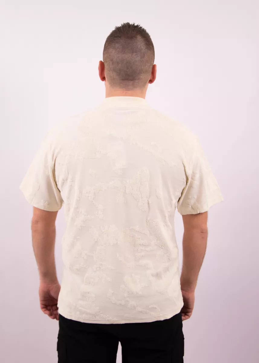 Malelions jacquard t-shirt off-white