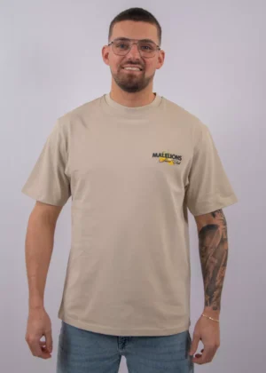 Malelions limone di capri t-shirt light taupe