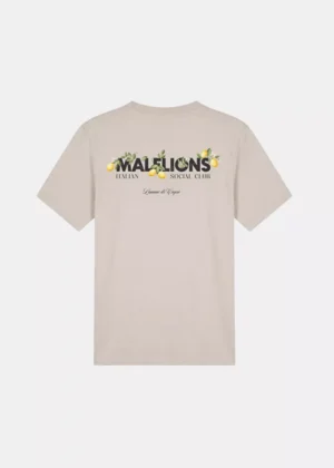 Malelions limone di capri t-shirt light taupe