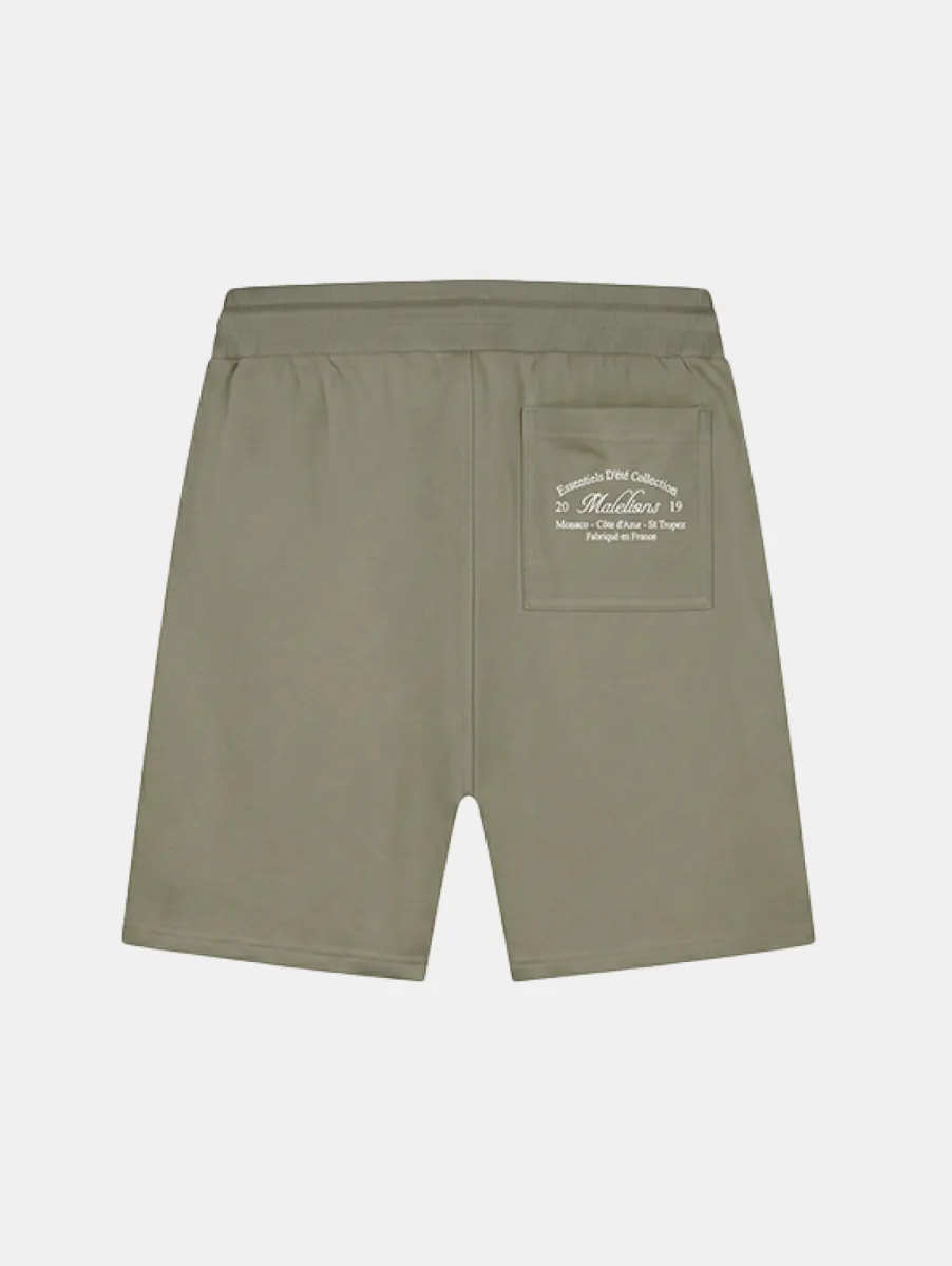 Malelions marina shorts dark sage