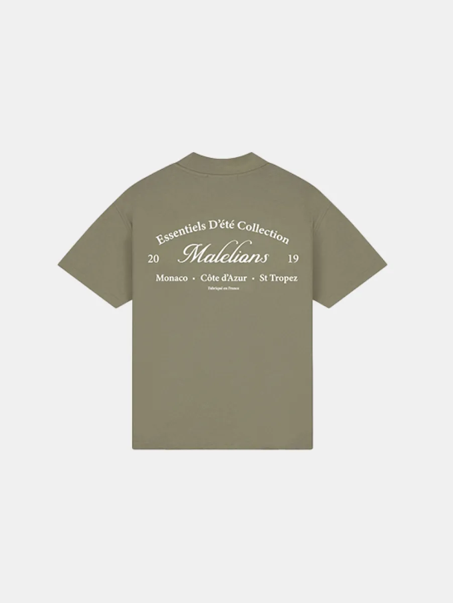 Malelions marina t-shirt dark sage