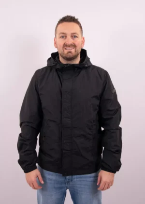 Malelions nylon windbreaker black