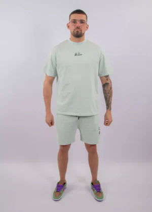Malelions oversized split t-shirt pale green