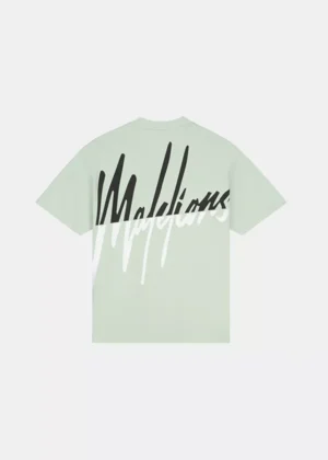 Malelions oversized split t-shirt pale green
