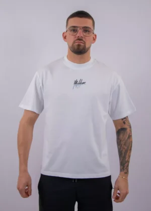 Malelions oversized split t-shirt white