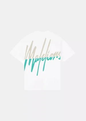 Malelions oversized split t-shirt white