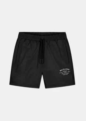 Malelions permanent vacation swim shorts black