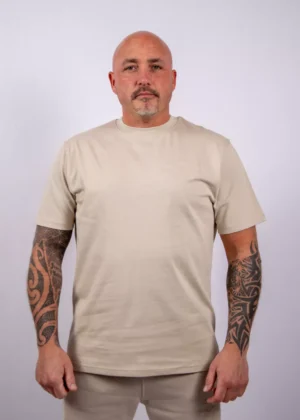 Malelions permanent vacation t-shirt light taupe