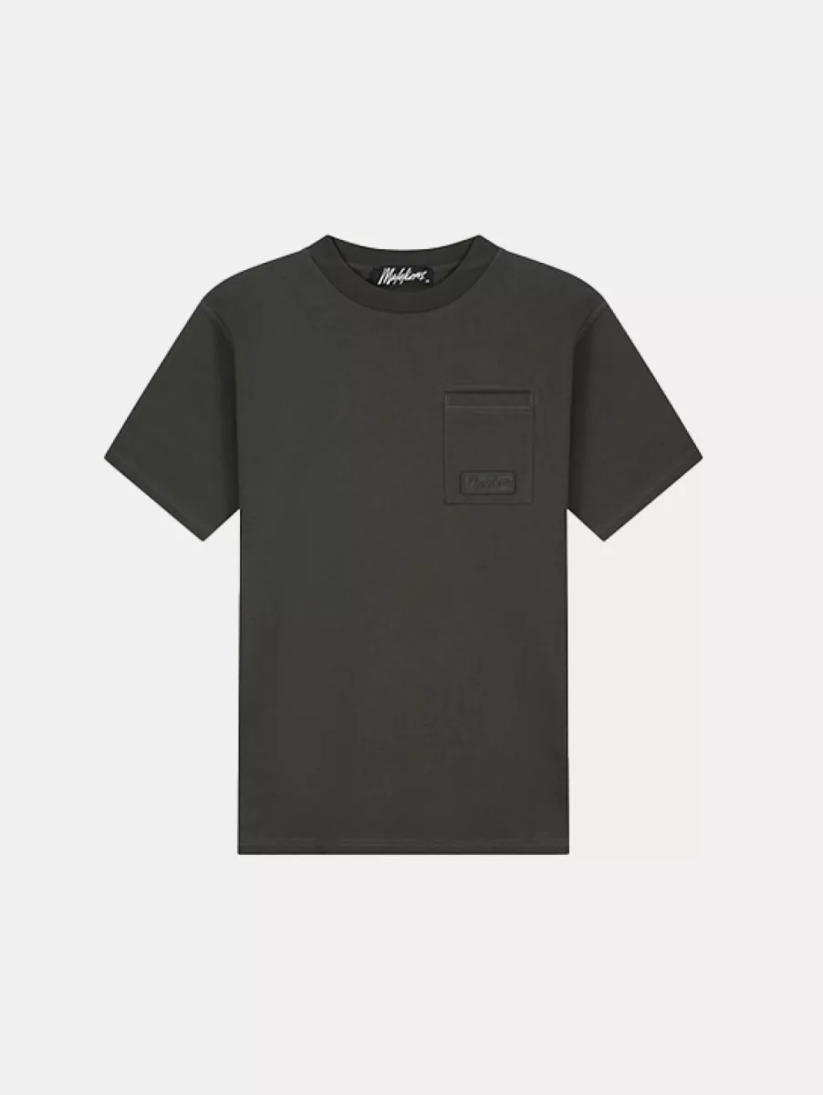 Malelions pocket t-shirt vintage green