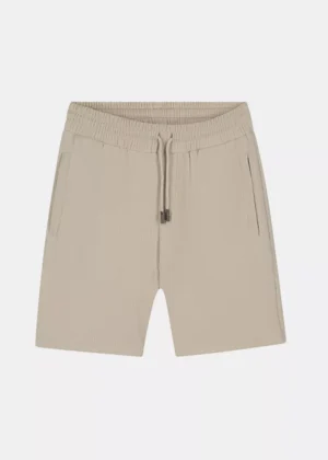 Malelions ribbed shorts light taupe