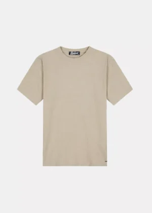 Malelions ribbed t-shirt light taupe