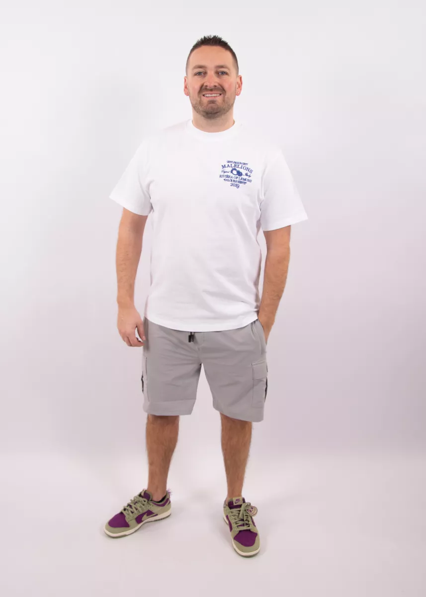 Malelions riviera t-shirt white
