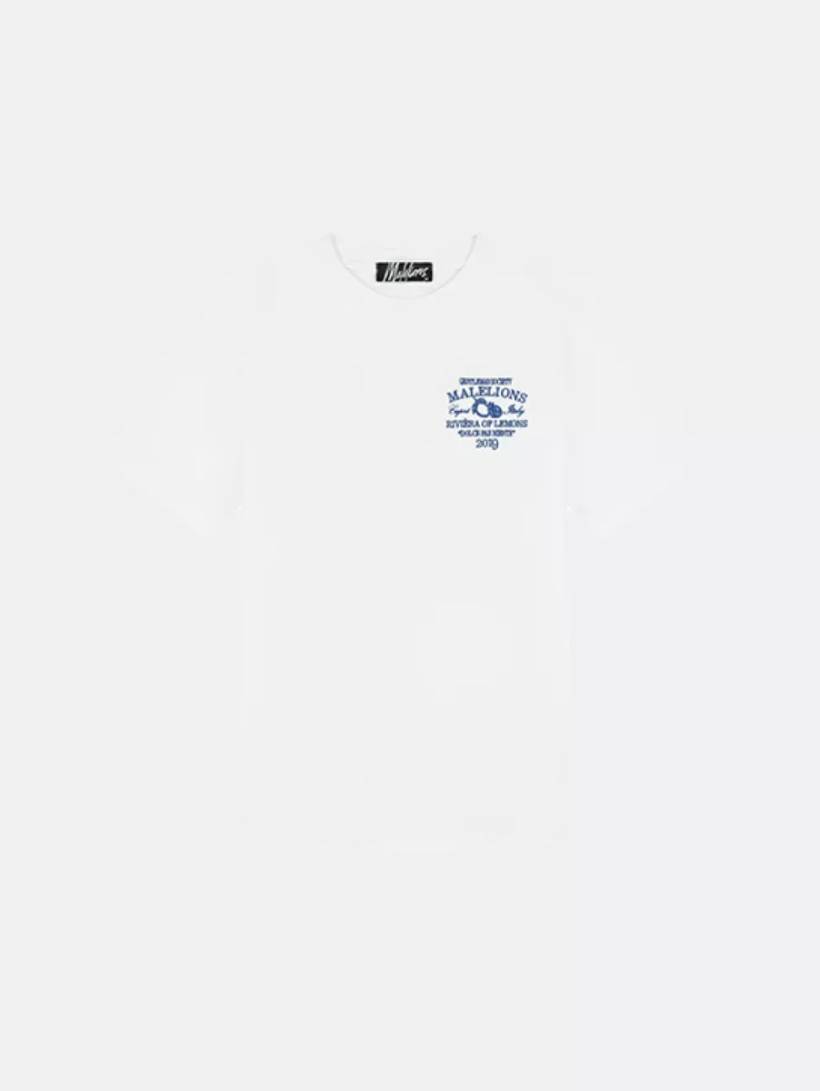 Malelions riviera t-shirt white