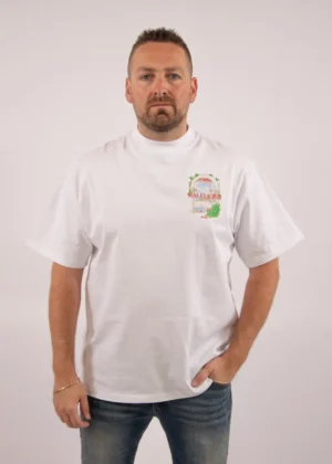 Malelions roman t-shirt white