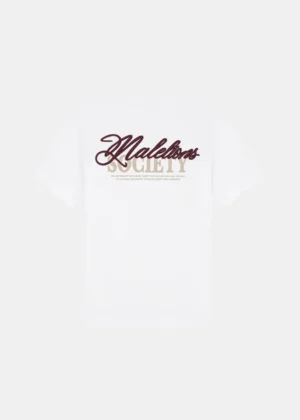 Malelions society t-shirt white