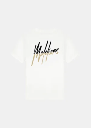 Malelions split t-shirt white